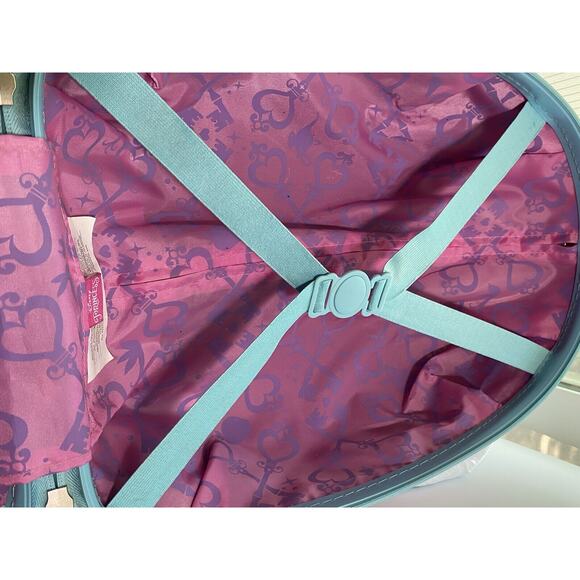 American Tourister Disney Princess 18" Hard Side Rolling Kids Suitcase Easy Pull - Picture 13 of 14
